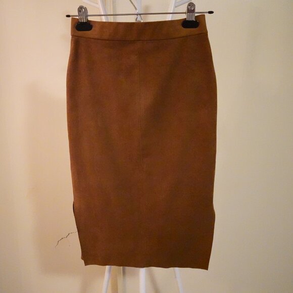 Aritzia Wilfred Free Brown Pencil Skirt in Size Double Zero - Picture 2 of 5